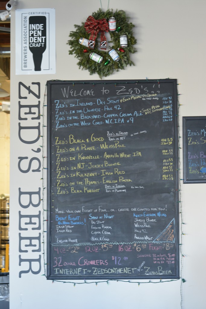 Zed's Beer - Taplist